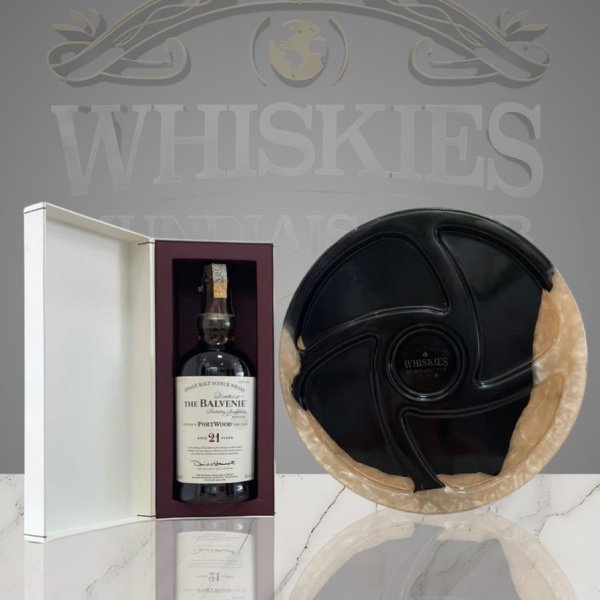 THE BALVENIE 21Y DOBLEWOOD + PETISQUEIRA 