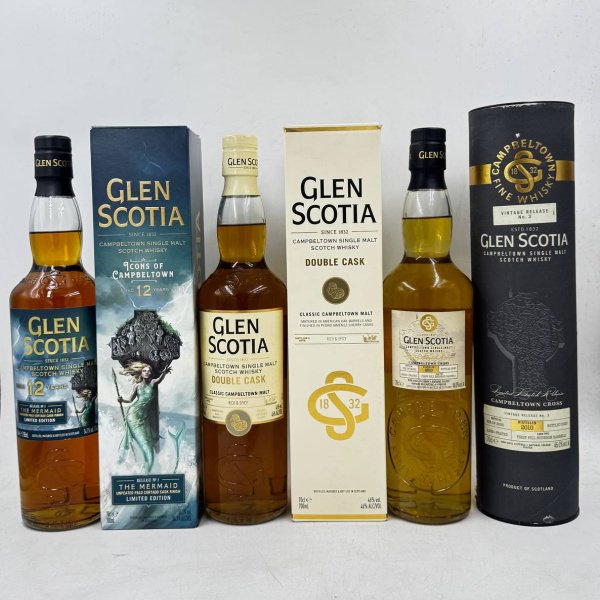 GLEN SCOTIA 12Y/ GLEN SCOTIA DOUBLE CASK/ GLEN SCOTIA VINTAGE 2010